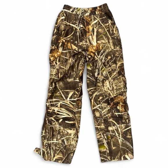 Cabela's Camo Advantage Max-4 HD Hunting Pants Mens Medium Brown Side Zip Shell - Picture 1 of 13